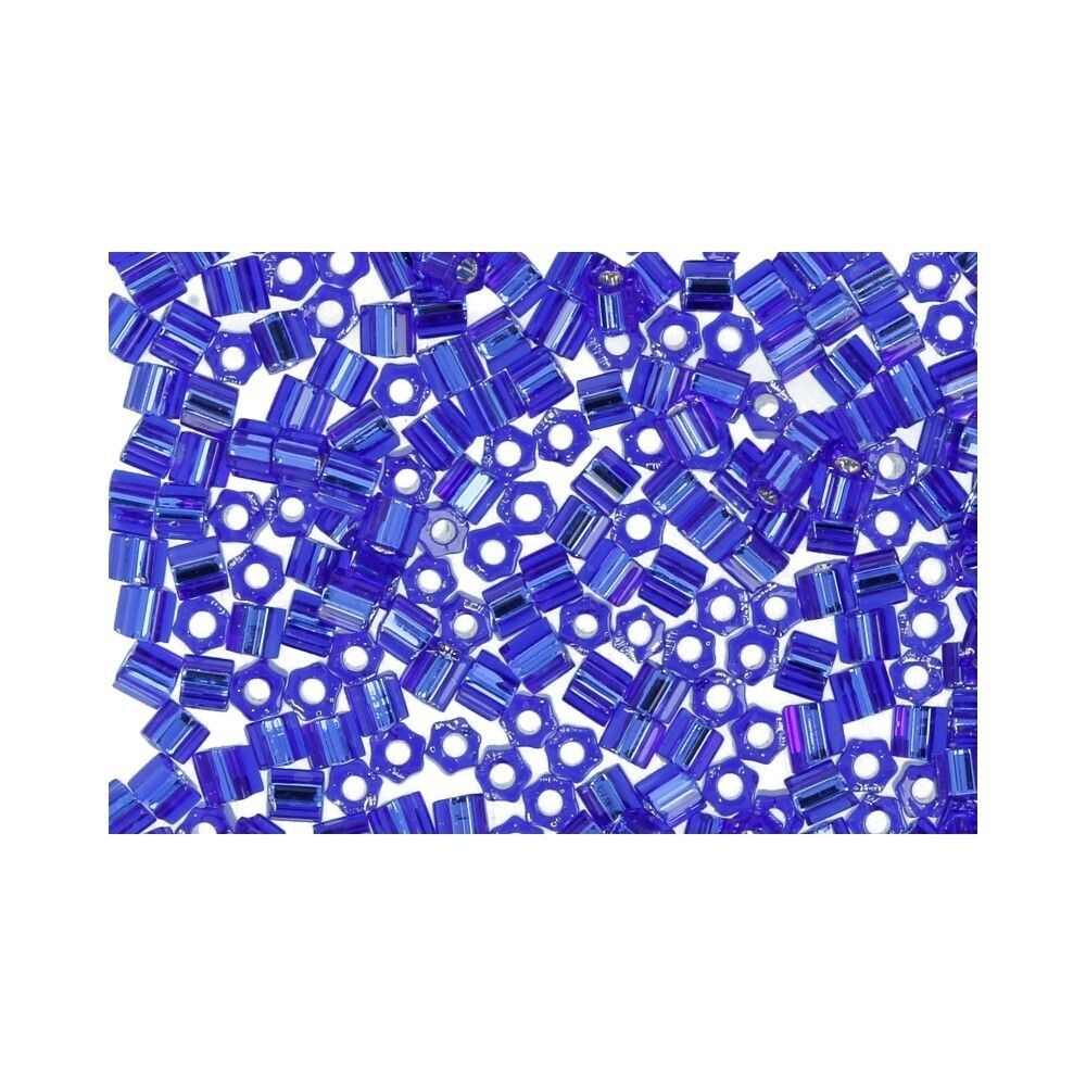 Бисер Toho 11/0 Hexagon 3 (2.2 мм), 5х5 г, 0028 яр.синий
