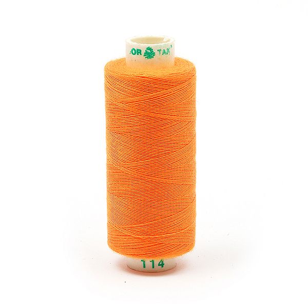 Нитки швейные бытовые Dor Tak 40/2, 366 м / 10 кат., 114 оранжевый