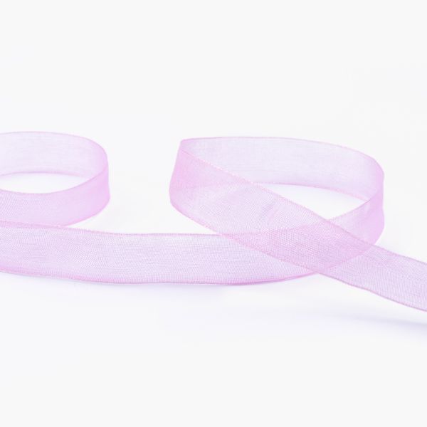 Лента капроновая (органза) 15.0 мм / 22.8±1 метра, 058 сиреневый, Blitz OR-15