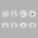 Кнопка пришивная ⌀25 мм, пластик, clear, 10 шт