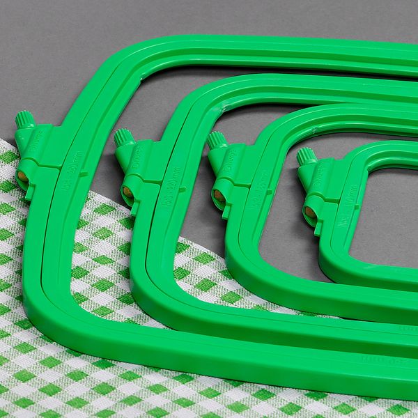 Пяльцы-рамка пластиковые 250х280 мм, Nurge NUR.170-14.5 цв.зеленый