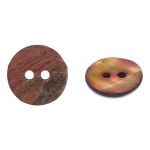 Пуговицы на 2 прокола 18L (11мм), ракушка (C-Coffee (кофейный)), CN-S003A, 36 шт