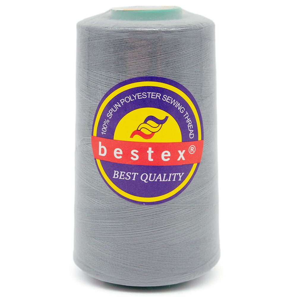Нитки универсальные Bestex 40/2, 4570 м (5000 ярд) / 1 кат., 196 серебристо-серый
