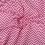 Ткань для пэчворка PEPPY БАБУШКИН СУНДУЧОК ФАСОВКА 100х112 см, 140±5 100% хлопок, БС-26 зигзаг ярко-розовый, Peppy БАБУШКИН СУНДУЧОК
