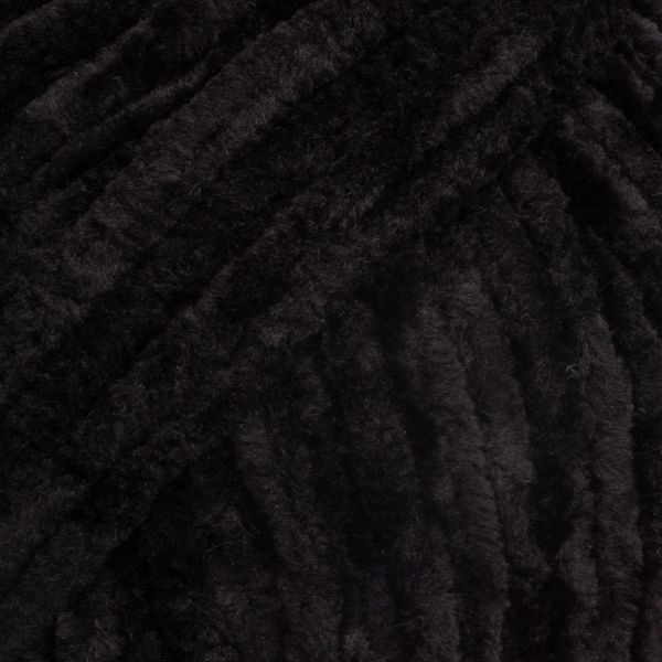 Пряжа Вязь Велюровая 120 / уп.3 мот. по 100 г, 120 м, 02 черный