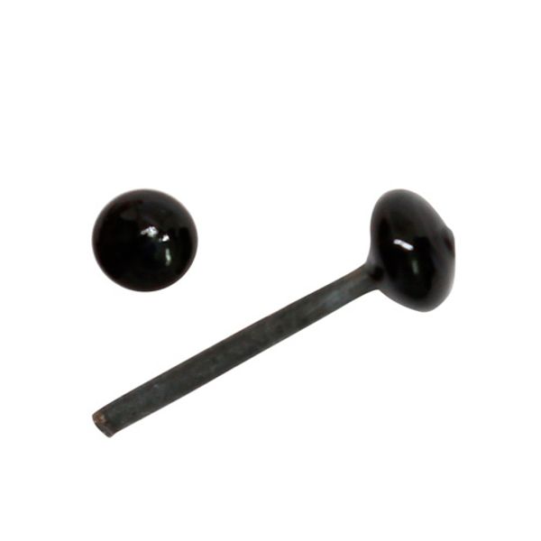 Глаза для кукол и игрушек 3мм на металл. ножке, цв.черный, 10 шт