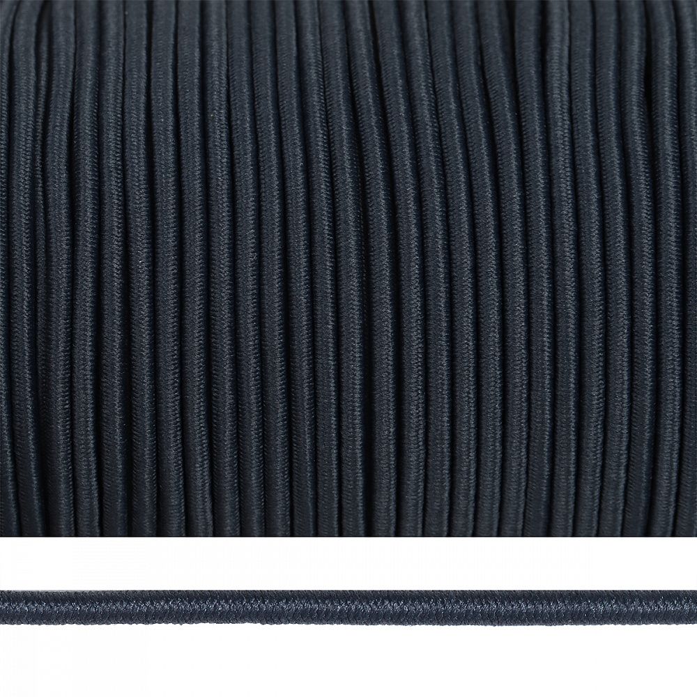 Резинка шляпная (шнур эластичный) ⌀3.0 мм / 100 метров, цв.F321 т.серый