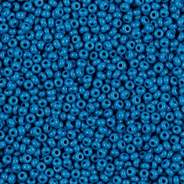 Бисер Preciosa 9/0 (2.7 мм), 50 г, 33220 т.голубой, 311-19001