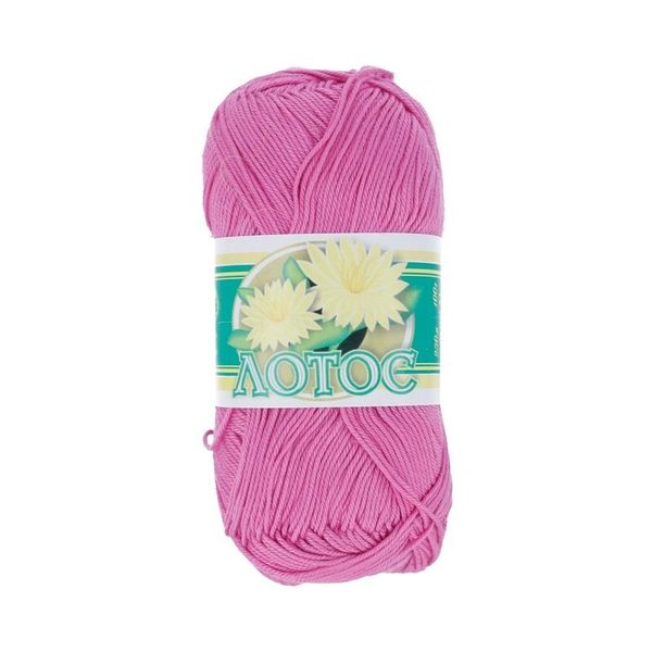 Пряжа ПНК им.Кирова Лотос, 8х100г, 250 м, №1404 розовый
