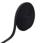 Стропа (ременная лента) 34 мм / 22.86 метра, [49.32 г/пог.м], плетеная эластичная, 01 черный, 3Al296