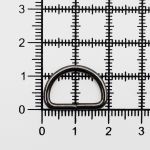 Полукольцо сварное металл внутр. 15 мм (внешн. 19х14 мм, ⌀2 мм), 100 шт, черный никель, 816-112
