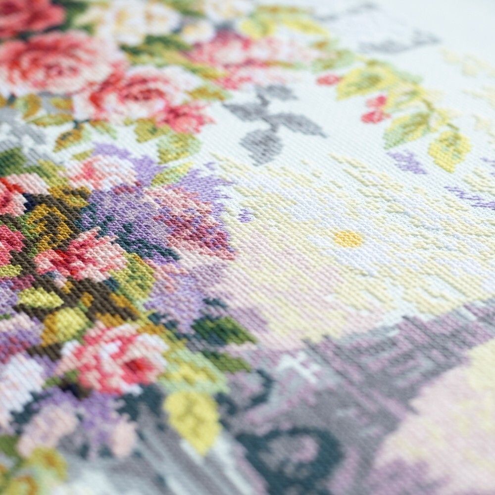 Набор для вышивания нитками Чудесная игла Premium, Мелодии Парижа 40х31 см