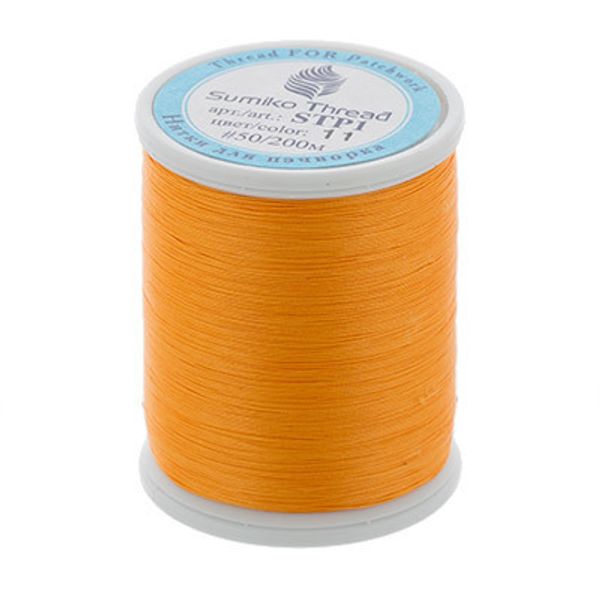 Нитки для пэчворка SumikoThread 200 м, (219 ярд), 11 оранжевый