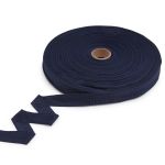 Тесьма брючная односторонняя 16 мм, 50 м, 2.9 г/м, т.синий