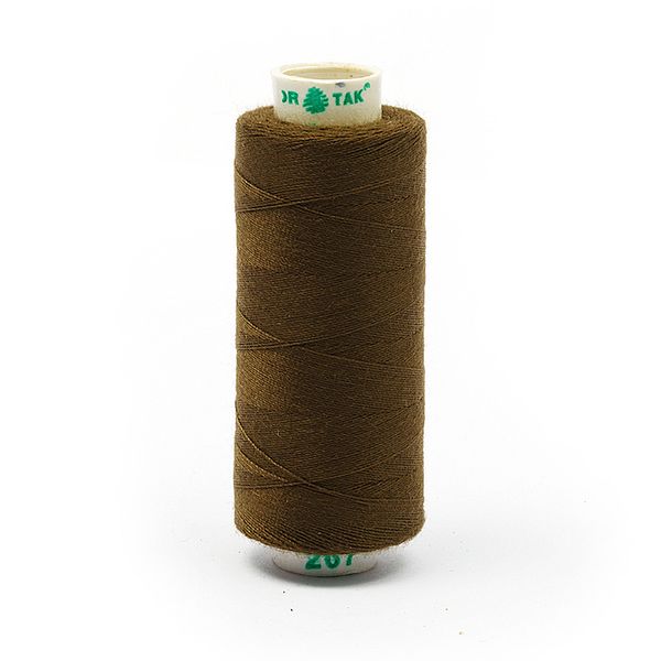 Нитки швейные бытовые Dor Tak 40/2, 366 м / 10 кат., 267 оливковый