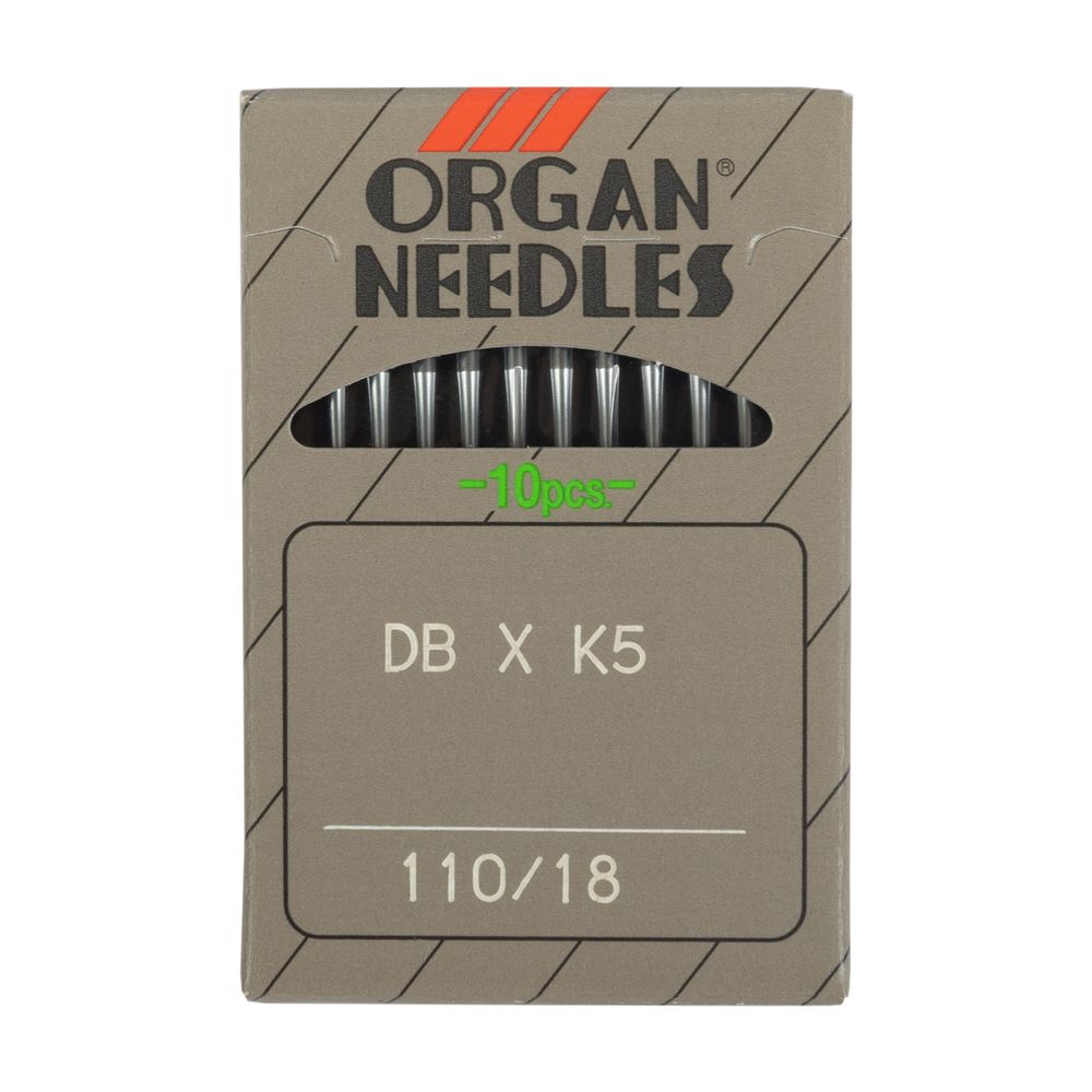 Иглы для промышленных швейных машин Organ DBхK5, 10 шт, 110