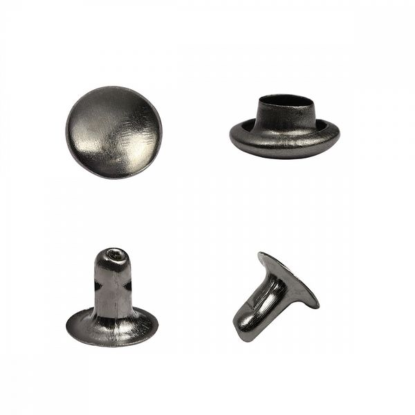 Хольнитены односторонние сталь 7х7 мм, №33, TBY.5107 цв. черный никель уп. 1000 шт, TBY