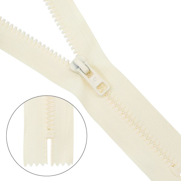 Молния трактор Arta Т6 (6 мм) 1 зам., н/раз., 18 см, (2075), A122 ванильный, НОВЫЙ МАТОВЫЙ ЗАМОК, уп.50 штук