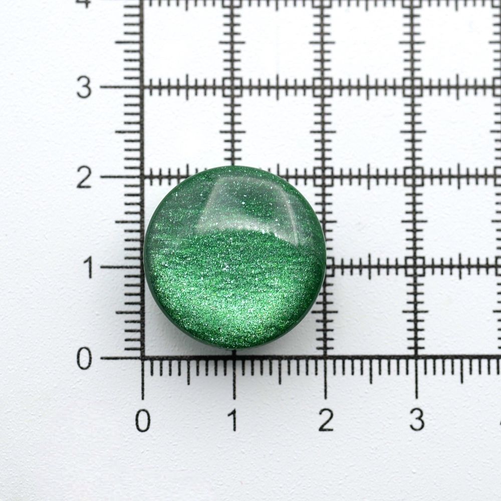 Пуговицы на ножке 32L (20мм), пластик (col.15 т.зеленый), 72 шт, CR P-45
