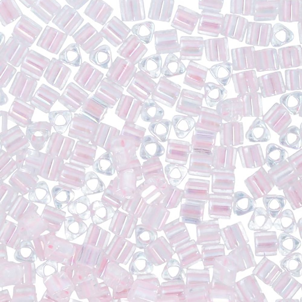 Бисер Toho 11/0 Triangle 3 (2.2 мм), 500 г, 0780 св.розовый/радужный