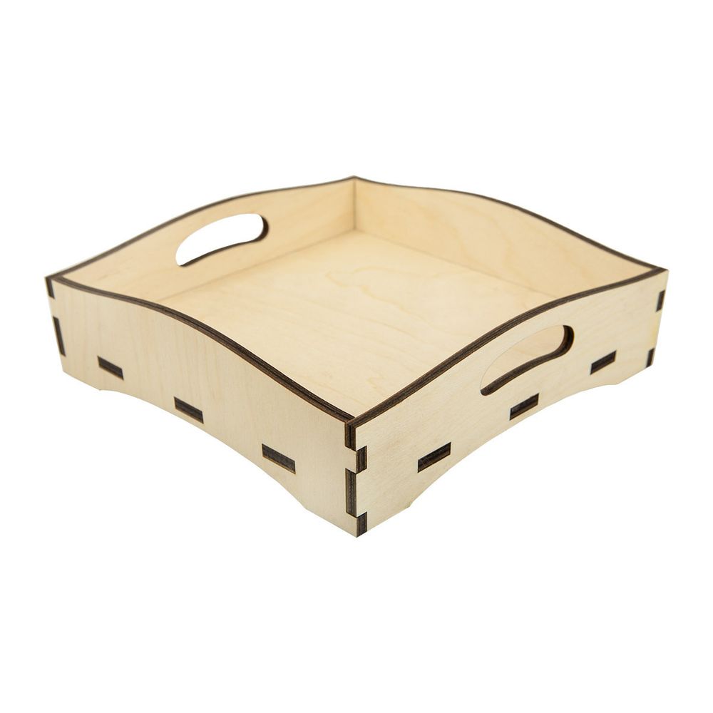 Заготовка из фанеры Поднос под 4 плитки, ВД-1056 Mr.Carving
