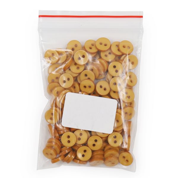 Пуговицы 2 прокола 14L, 9 мм, (Mustard (горчичный)), NE74, 144 шт