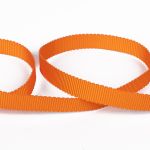 Лента репсовая (в рубчик) с зубчатым краем 10.0 мм / 25±1 метров, 668 оранжевый, Gamma PTGR-10