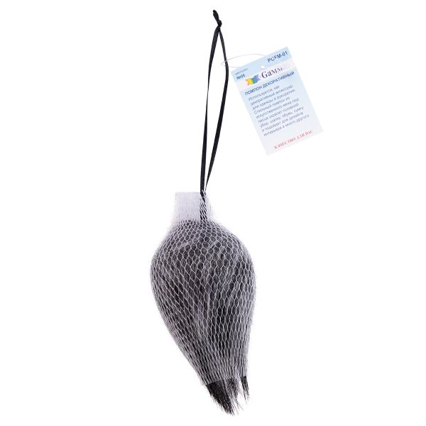 Помпоны декоративные песец, 1 шт, 06 чернобурка, Gamma POFM-01