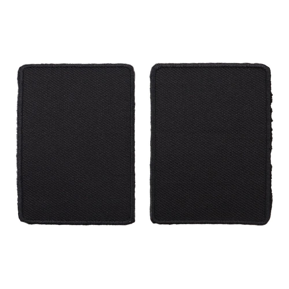 Термоаппликация Прямоугольник 11х5см, уп. 2 шт, цв.черный