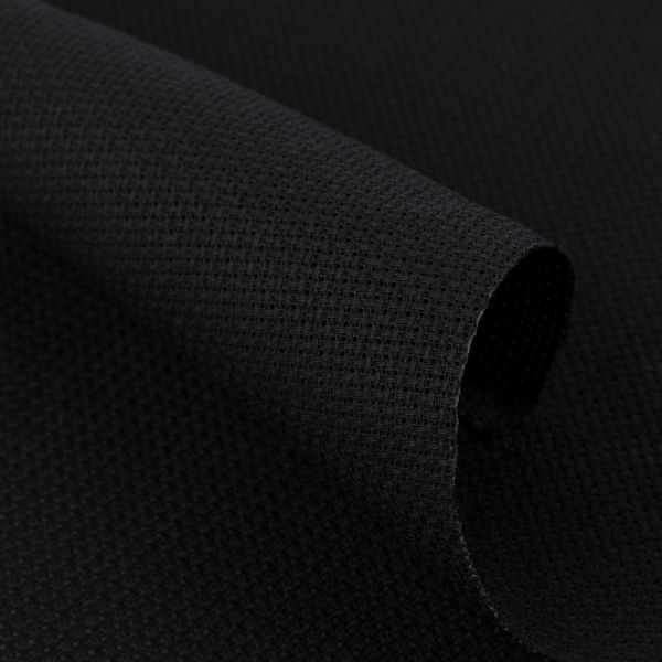 Канва Aida 14 ct, 150х100 см, 100% хлопок, черный, Gamma K04