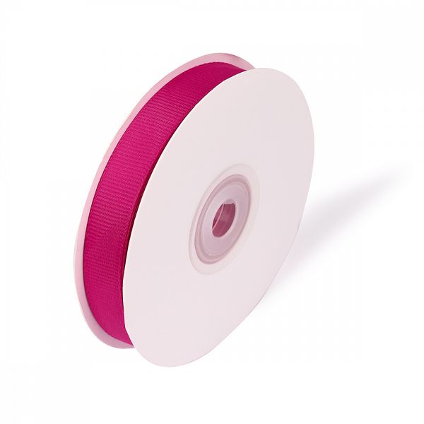 Лента репсовая (в рубчик) 12.0 мм / 22.8±1 метра, 187 фуксия, Magic4Hobby
