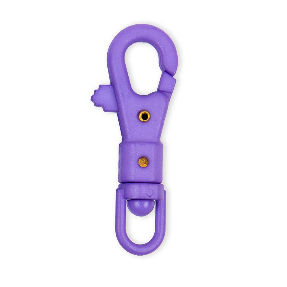 Карабин пластик 14 мм, 10 шт, №09 фиолетовый, Gamma GHB004