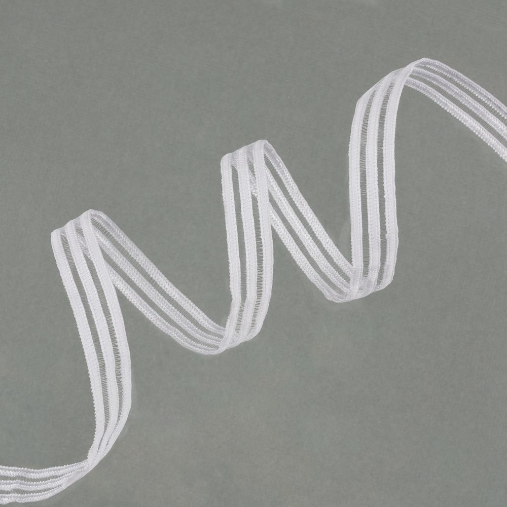 Резинка бельевая (ажурная) 12.0 мм / 25 метров, белый-3, Blitz DT-13