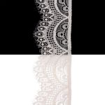 Кружево эластичное (стрейч) 60 мм / 3 метра, C571 молочный