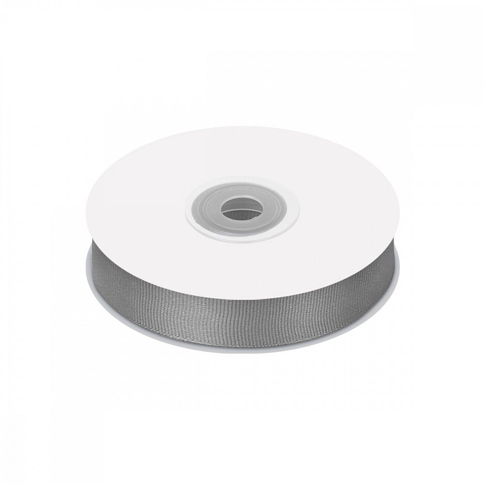 Лента репсовая (в рубчик) 20.0 мм цв. 012 серый уп.22.86м (±1м)