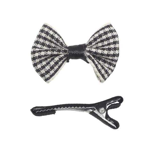 Набор Б-001 мини бантик+заколка 33мм/35мм (черный) 29352