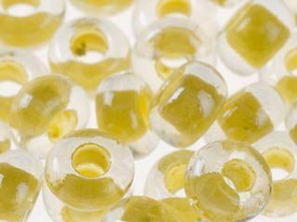 Бисер Preciosa прозрачный, цветной центр и покрытие 10/0 (2.3 мм), 1х50г, цв. 38686