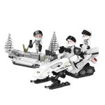 Конструктор пластиковый Снегоход 277 элемент, Поделкин PLJ-02