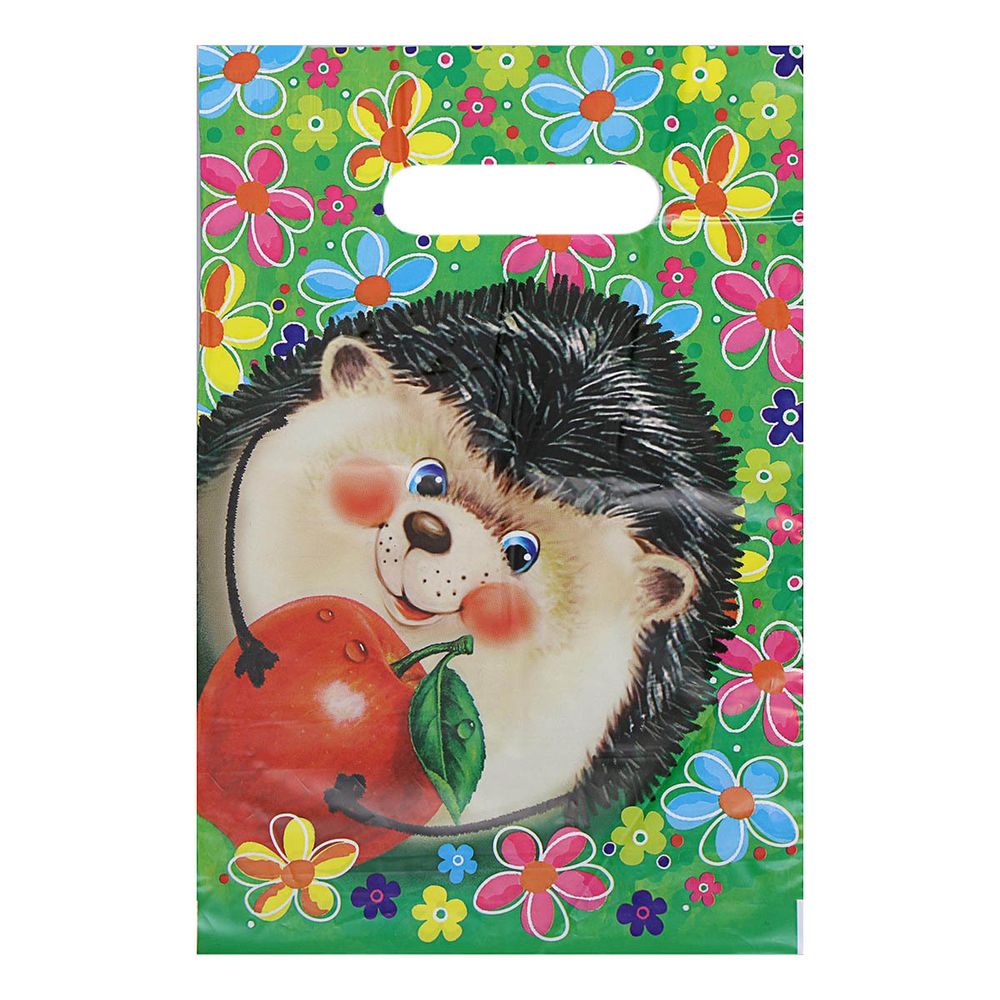 Пакет полиэтиленовый Ёжик, с вырубной ручкой, 30 мкм, 20 х 30 см, 100 шт/упак, 5860319