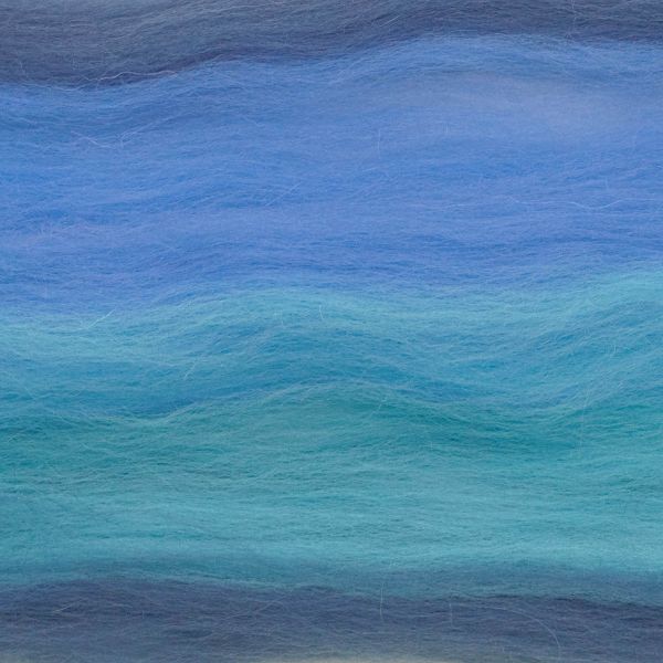 Шерсть для валяния Троицкая п/тонкая 1х100 г (до 29 мкр), мультиколор 6078