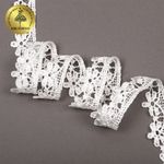 Кружево гипюр (плетёное) 20 мм, TBY.H1591A, теплый белый, 13.71м, Kruzhevo