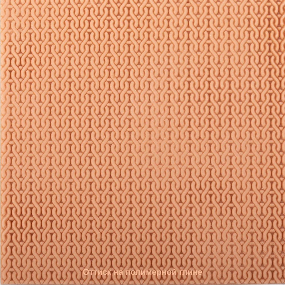 Текстурный лист Craft&Clay TSN, 19 Вязаный узор