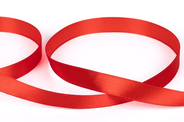 Лента атласная 1-сторонняя 12.0 мм / 33±2 метра, №522L(18-1564) красный, Gamma