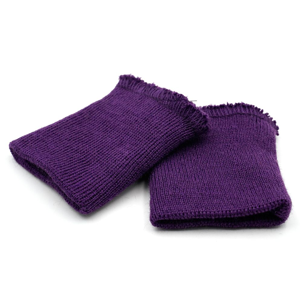 Манжеты трикотажные 6.0х7.0 см, 1 пара, тонкие малые 14 кл, 1х1, 455/0 ярко-лиловый