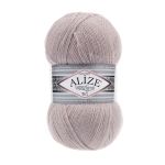 Пряжа Alize (Ализе) Superlana TIG / уп.5 мот. по 100 г, 570м, 652 пепельный