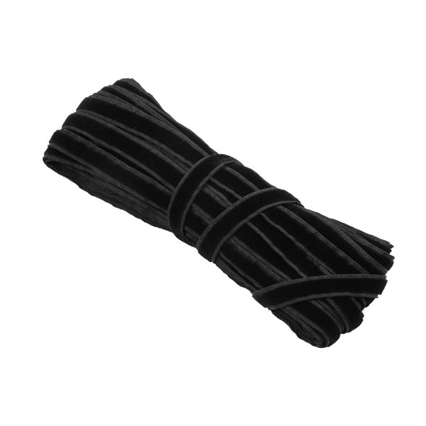 Лента бархатная (тесьма) 9-11.0 мм / 10±0.5 метров, черный, Blitz С3574Г17