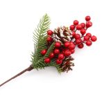 Ветка с красными ягодами, 32см