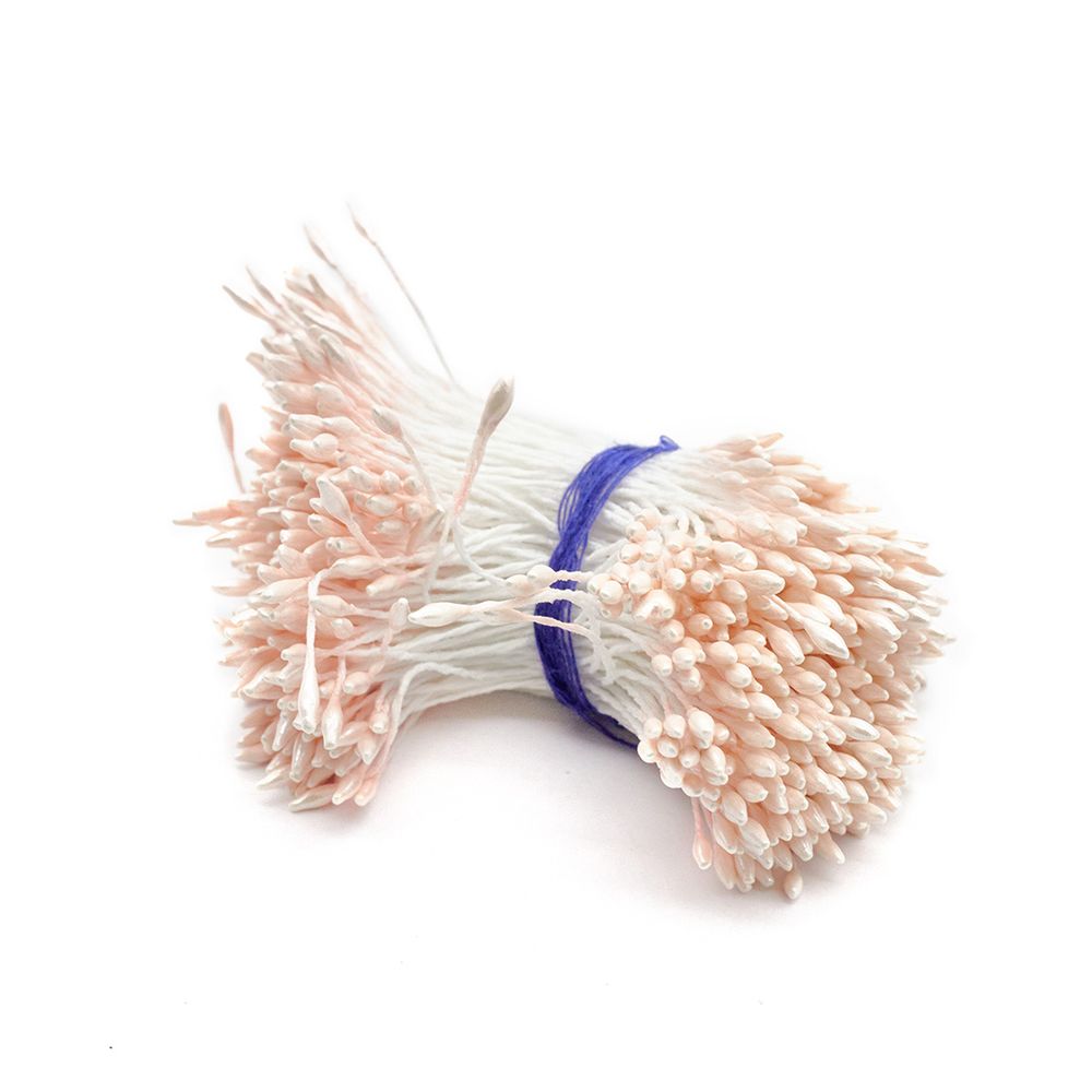 Тычинки для искусственных цветов 0,1х6см (розовый)