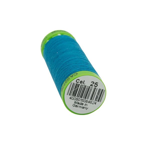 Нитки для тонких тканей Gutermann Extra Fine 150, 200м, 025 св.морская волна, 5 катушек