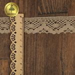 Кружево вязаное (тесьма) 30 мм / 10 метров, цв.36 св.бежевый, Kruzhevo